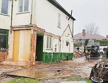 Home extension after demolition