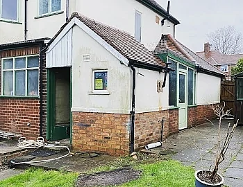 House extension prior to demolition